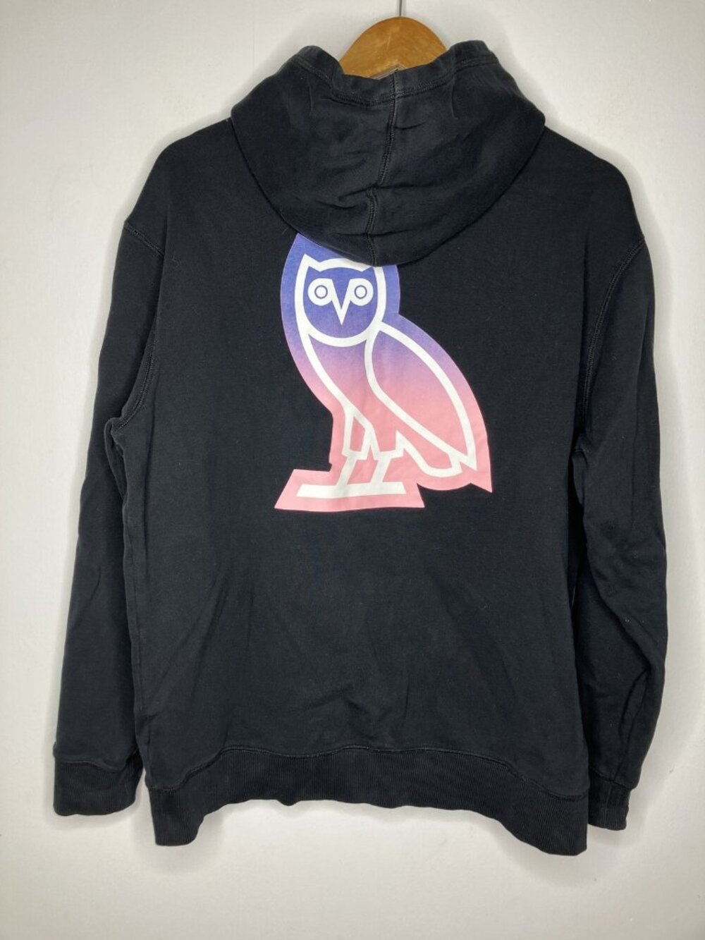 OVO October's Very Own Hoodie Men's XL Black Pullover Owl Logo Sweatshirt Drake